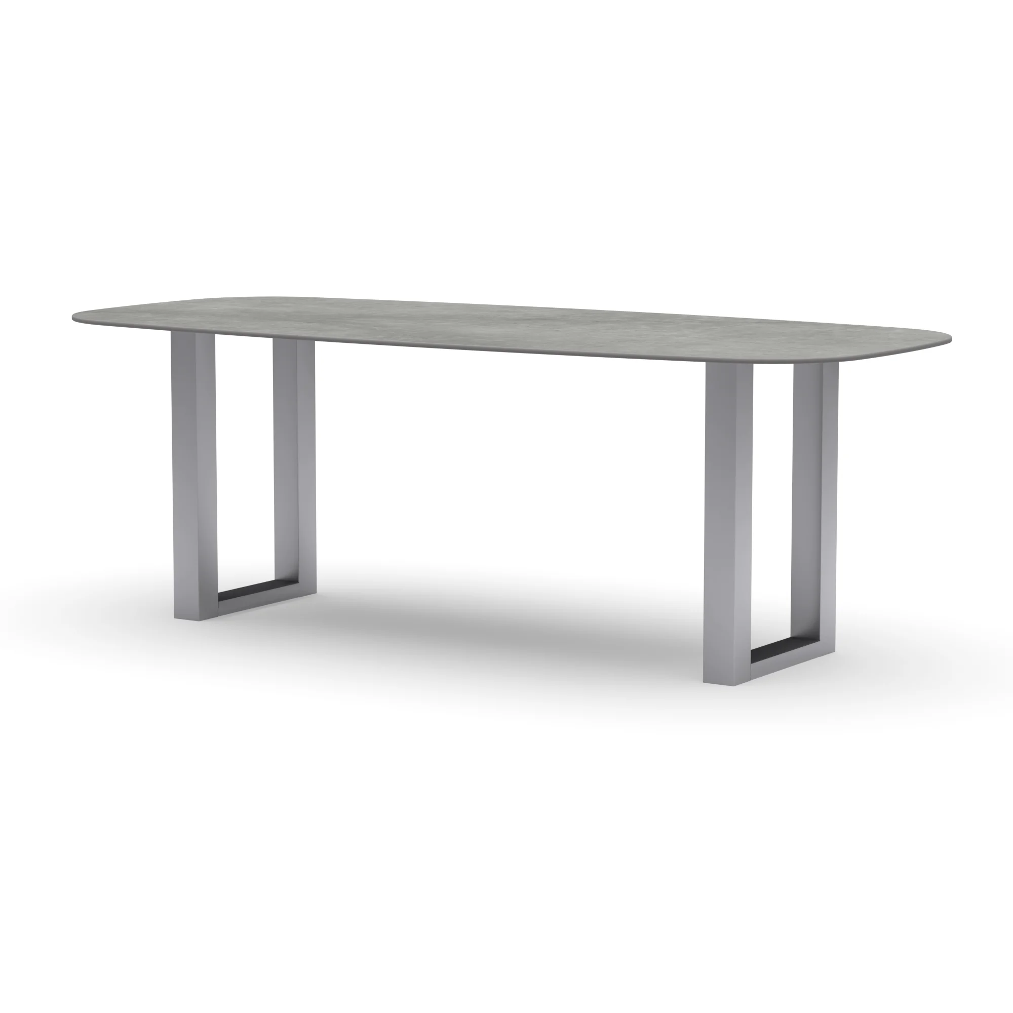 Deens ovale keramieken tafel Amsterdam RVS — studio
