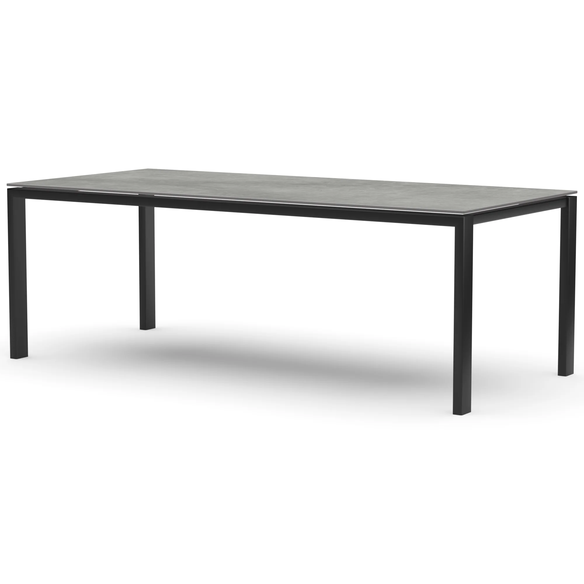 Rechthoekige keramieken tafel Venetie staal — studio