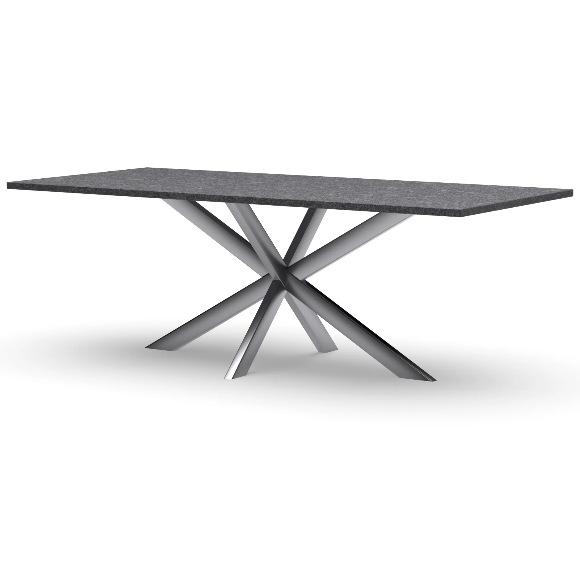Rechthoekige granieten tafel Riga 80x40 RVS — studio