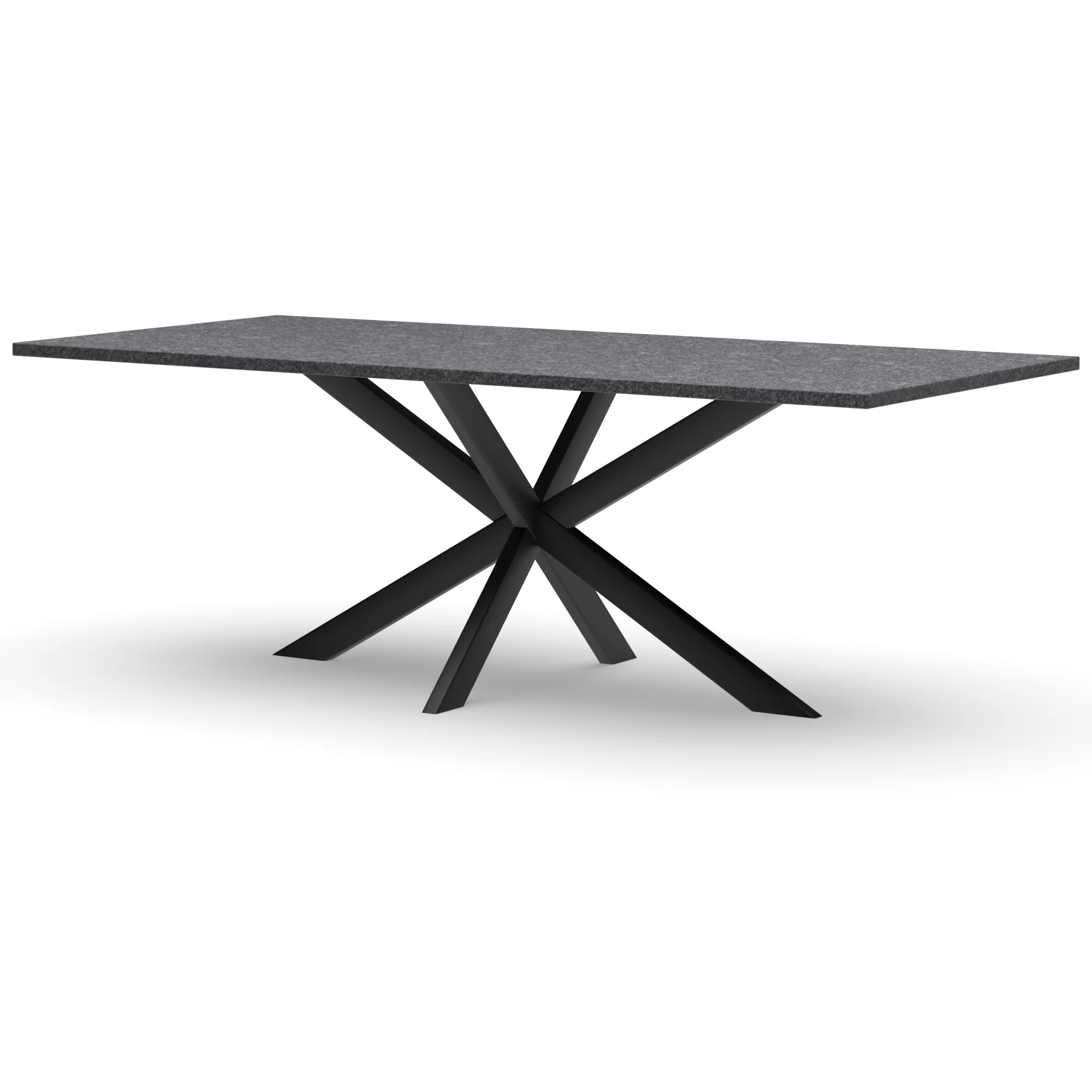 Rechthoekige granieten tafel Riga 80x40 staal — studio