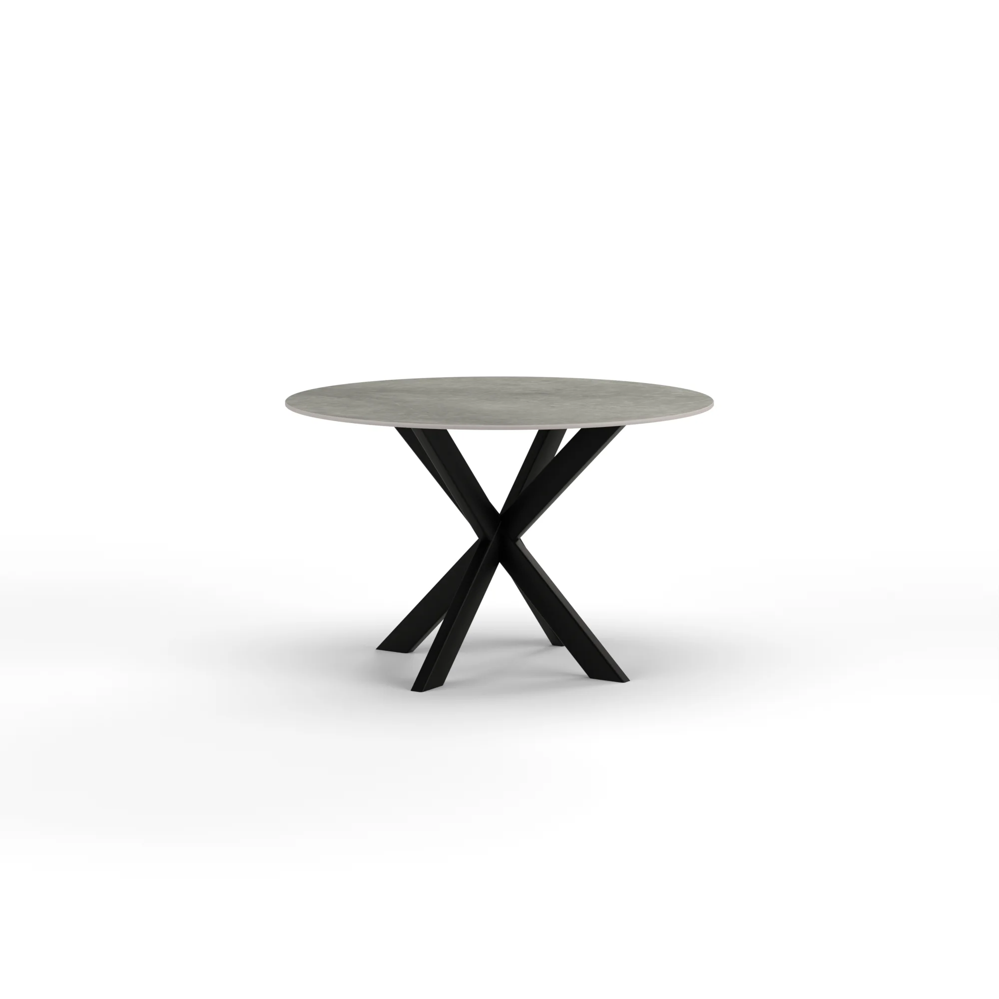 Ronde keramieken tafel Riga 80x40 staal