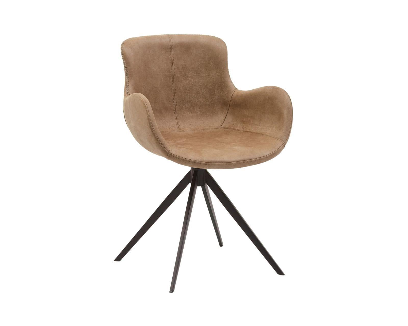 Eetkamerstoel Slidebull Swivel Bull Liver